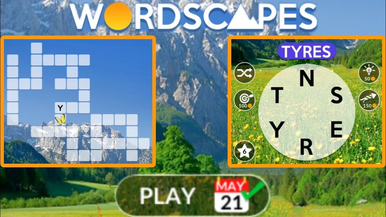 Wordscapes Daily Puzzle May 21, 2023 YouTube