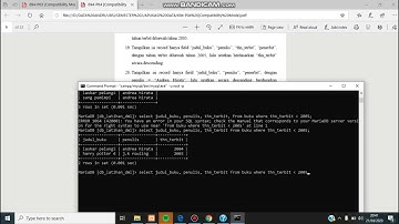 Tugas pertemuan 4 Aplikasi Basis Data
