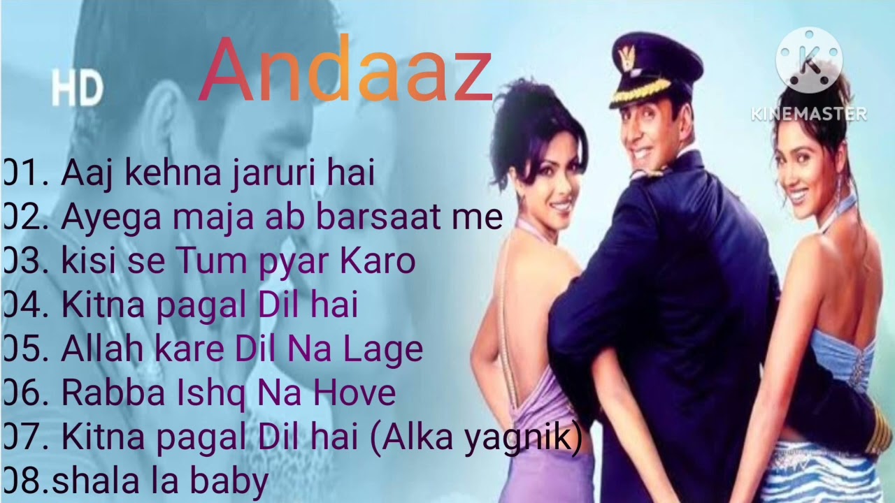 Andaaz movie All songs Akshay Kumar priyanka chopra  Lara Dutta  oldsongs  superhitsong  