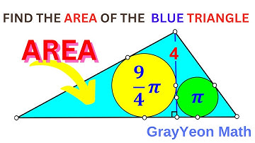 Find the area of the blue triangle  #geometryskills #mathpuzzles #thinkoutsidethebox