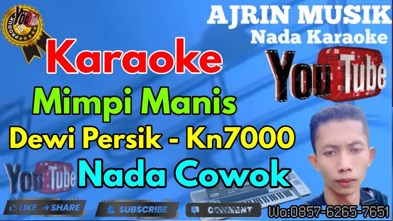 Dewi Persik - Mimpi Manis [Karaoke] Kn7000  - Nada Pria | Ajrin Musik