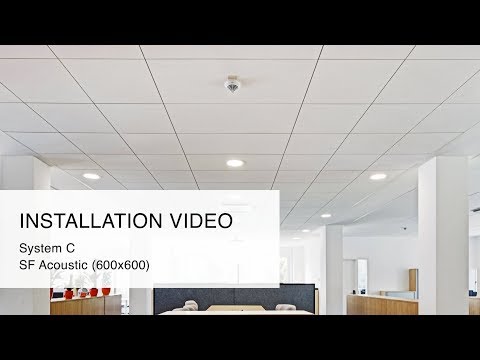 Installation Video Exposed System with Shadow Gap (SF) 600x600 from Knauf AMF