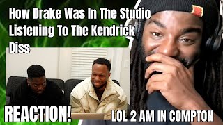How Drake Was In The Studio Listening To The Kendrick Diss (Rapper Reaction)