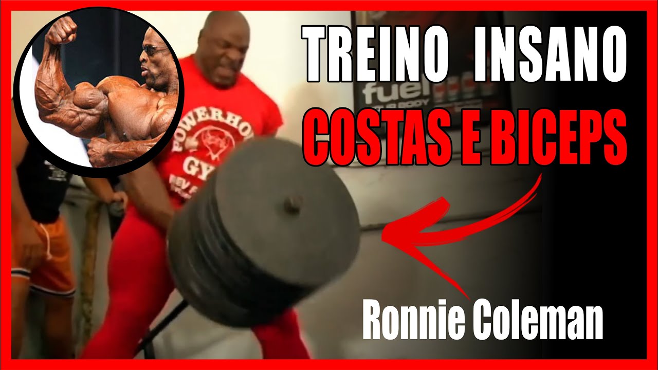 Ronnie Coleman   Treino Full Insano de costas e bíceps de Ronnie Coleman