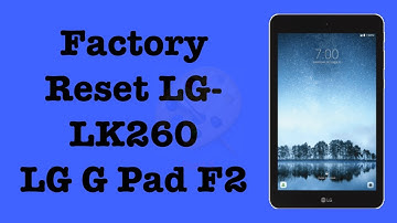 Factory Reset LG-LK460 | Hard Reset LG G Pad F2 Tablet | NexTutorial