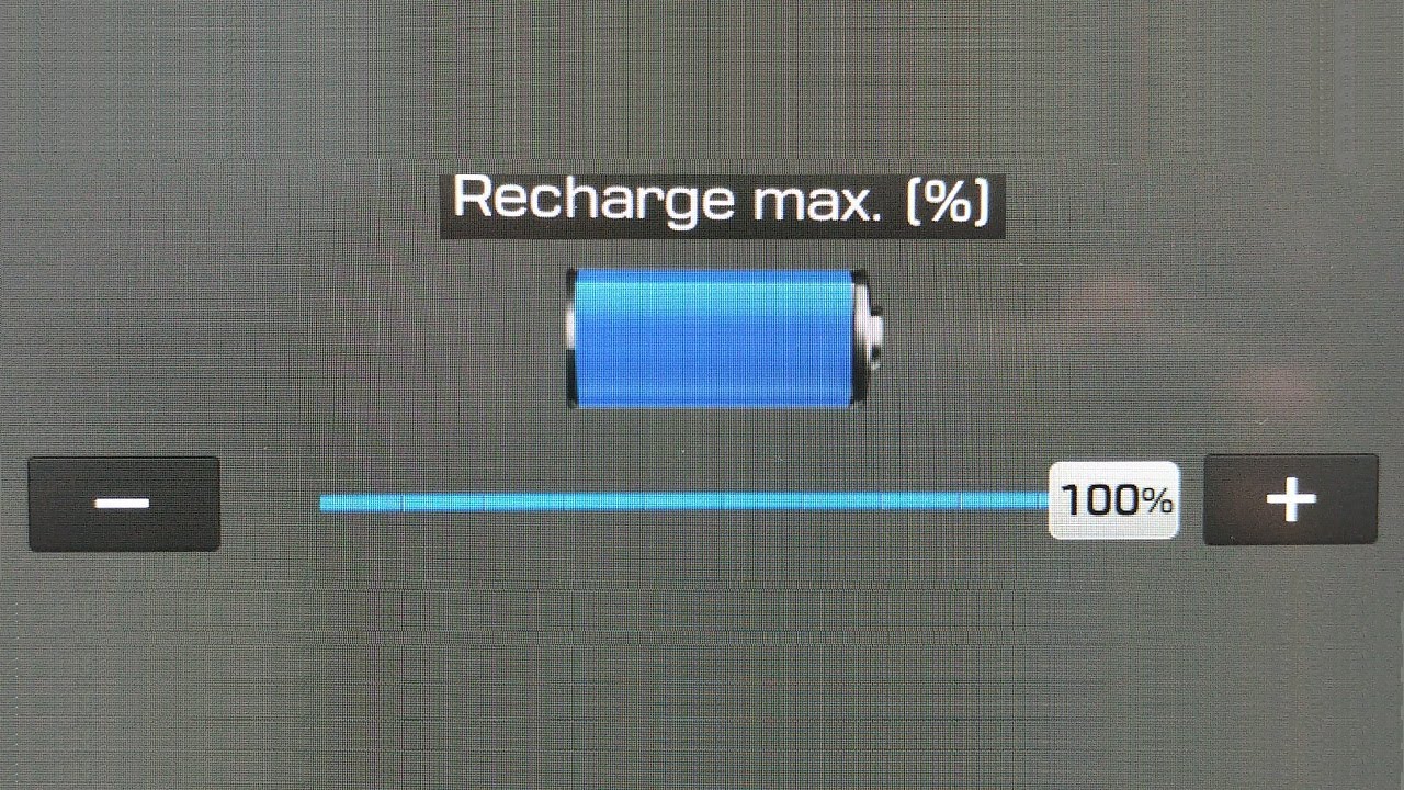 KONA ÉLECTRIQUE Configurer les Niveaux de Recharge de la Batterie