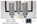 CRAFT w/Bre:  DIY Bling Dollar Candle Holder or Vase Tutorial