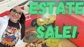 Estate Sale Shopping for Items to Resell on Ebay for a Profit... Also Donuts #reseller