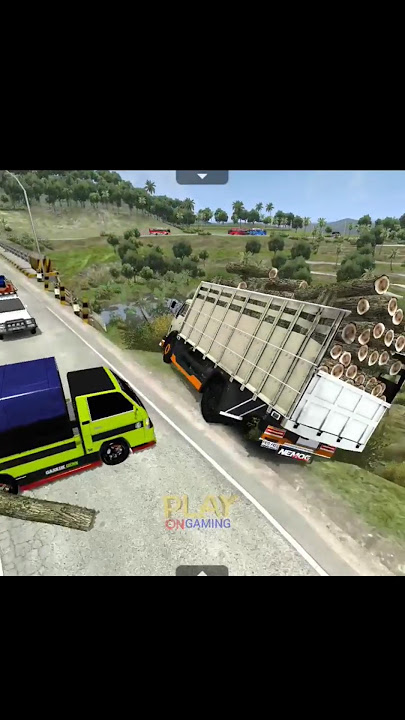 Truk Oleng Parah Sampai Kecebur Jurang #shorts #short #bussid #trukoleng #truck #trending