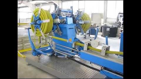 Automatic pipe coiler and hose coiling machine