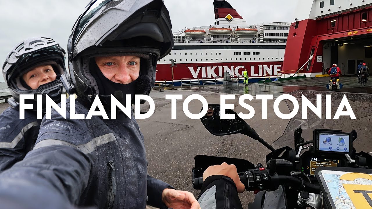 Паром из Хельсинки в Таллинн, Эстония!! Приключение на мотоцикле в Прибалтике!!