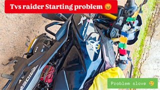 Tvs Raider Starting problem 😭|Informative video🧞‍♂️ |Fuse Box kese check kre  Raider #viral #bike 