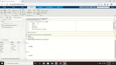 MATLAB: Newton Raphson and Secant Method