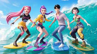 Ultimate Kpop Demon Hunters Songs Compilation: SURFING Version 🏄♀️ | Official Music Video