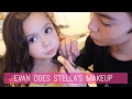 Brother Does Little Sister's Makeup