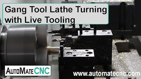 Gang Tool Lathe Turning - Includes Machining with Live Tooling - AutoMate FH30B In Action