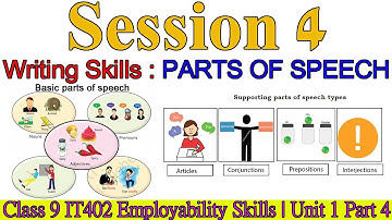 Writing Skill : Parts of Speech | Class 9 IT Part A Unit 1 Session 4 Writing Skill : Parts of Speech