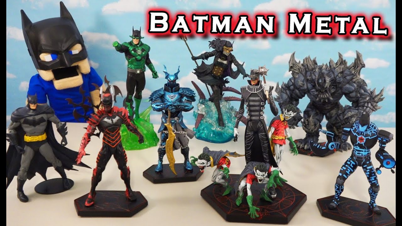 BATMAN Dark Night METAL Action Figures COMPLETE SET McFarlane Diamond Toys  DC Collectables Review - YouTube