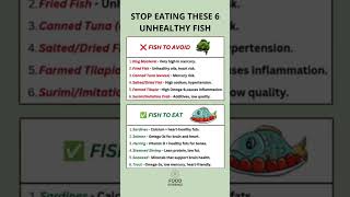 ❌Stop Eating These Unhealthy Fish! | Healthy Fishes To Eat 🐟 #healthyeating
