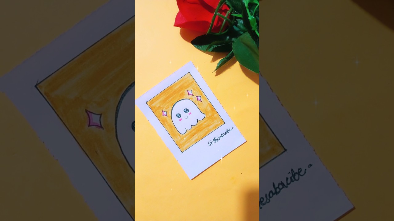 Cute Ghost Drawing 👻✨ | Aesthetic Art Short 