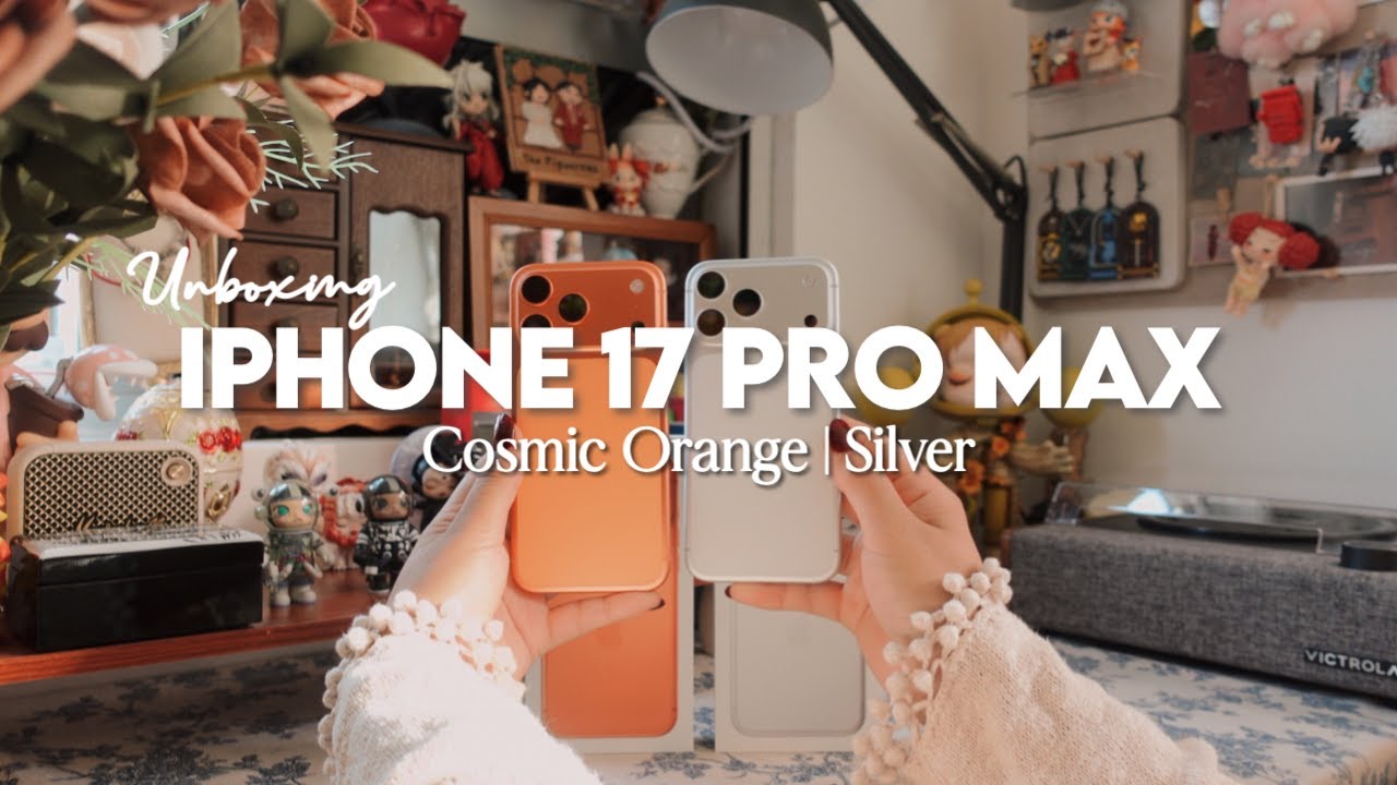 Iphone 17 Pro Max Unboxing | Cosmic Orange & Silver + Accessories