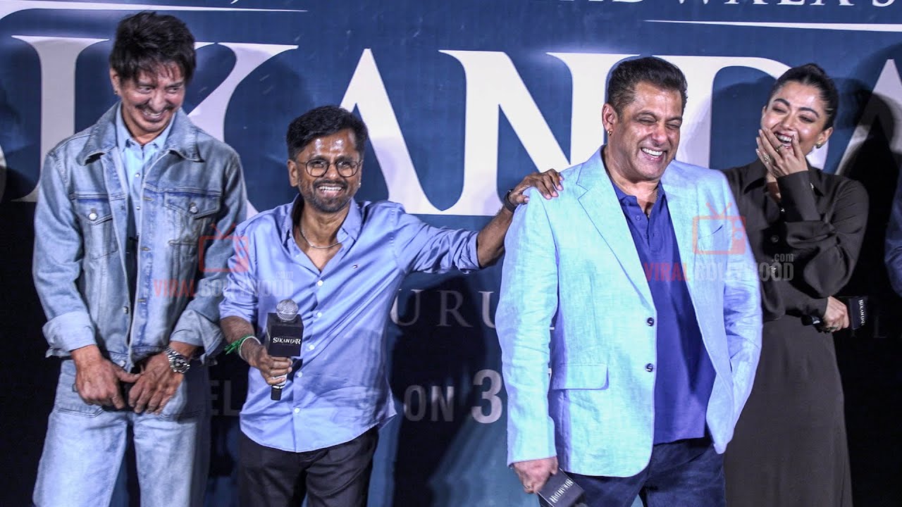 FUNNY and HILARIOUS Moment | Salman Khan, Rashmika Mandanna, A R Murugadoss| Sikandar Trailer Launch