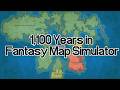 1,100 Years in Fantasy Map Simulator | Timelapse