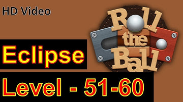 How to Play Roll the Ball Slide Puzzle Eclipse Level 51 to 60 with 3 Stars Walkthrough