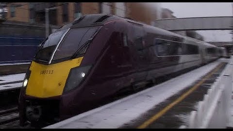 New EMR class 180 (Ex- Hull Trains) passes Elstree and Borehamwood