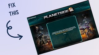 How to Fix “Network connection Error” in PlanetSide 2