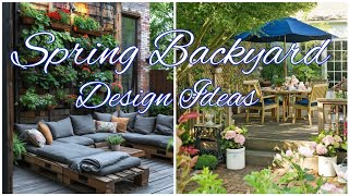 Spring Backyard Design Ideas| Backyard patio landscaping Ideas #backyard #garden #homedecor