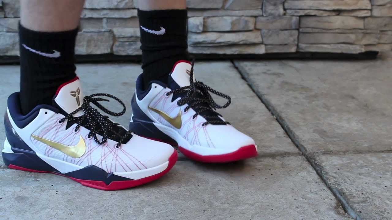 Nike Kobe 7 GOLD MEDAL ON FEET/Shorts 