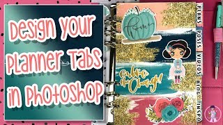 How To: Design Your Planner Tabs with Photoshop! Mommy Lhey Digital Files