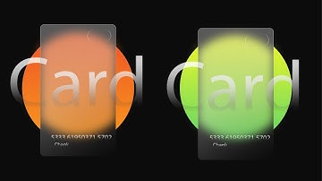 Learn How To Create Glass Morphism Effect l Glass Morphism Effect l Trendy Glass Morphism Effect