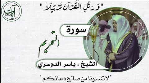 066 | سورة التحريم | ياسر الدوسري