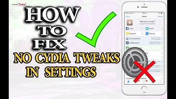 How to fix NO TWEAKS IN THE SETTINGS For ios 9/9.2/9.3.3