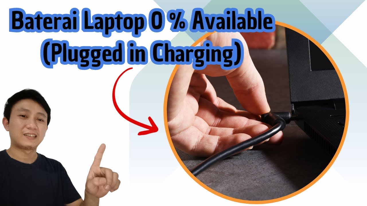 How to repair laptop battery 0% available (plugged in charging)
