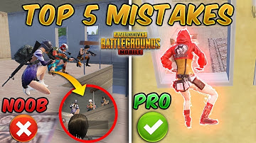 TOP 5 DEADLY MISTAKES YOU MAKE IN PUBG MOBILE & TIPS AND TRICKS TO FIX THEM!!! #1