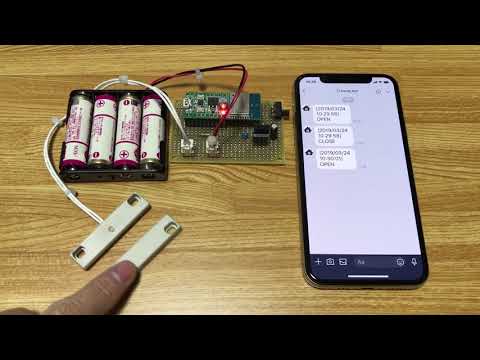 ドアの開閉をLINEに通知してくれるデバイスを作ってみた
