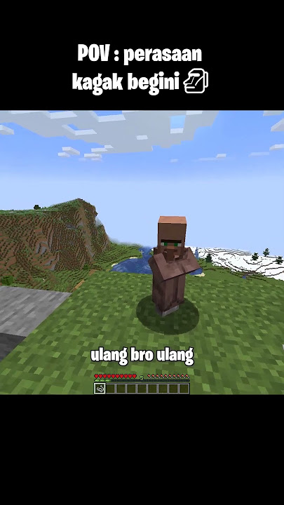 Villager Kok Begitu Sih #minecraft #shorts #funny