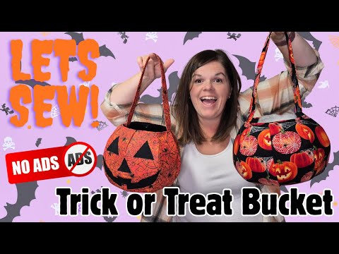 No Tricks, Just Treats! Sew a Halloween Bucket with Me 🎃