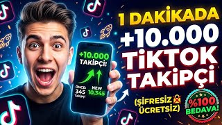 1 Daki̇kada 10.000 Ti̇ktok Taki̇pçi̇ Hi̇lesi̇ (Şi̇fresi̇z & Ücretsi̇z) - %100 Bedava
