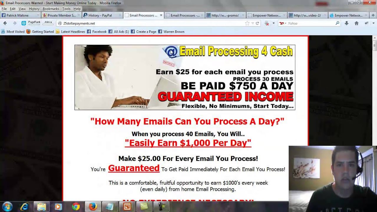 Email Processing 4 Cash Review - Email processing jobs from home? - YouTube