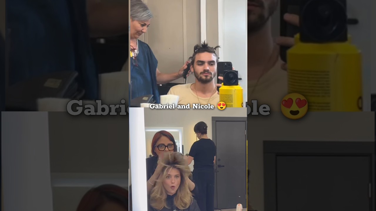 Gabriel Guevara and Nicole Wallace's new haircut 😍