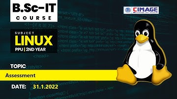 Linux- Assessment B.Sc.IT-PPU-2nd Year 2020-2023, 31.1.2022 by Murali Sir - CIMAGE