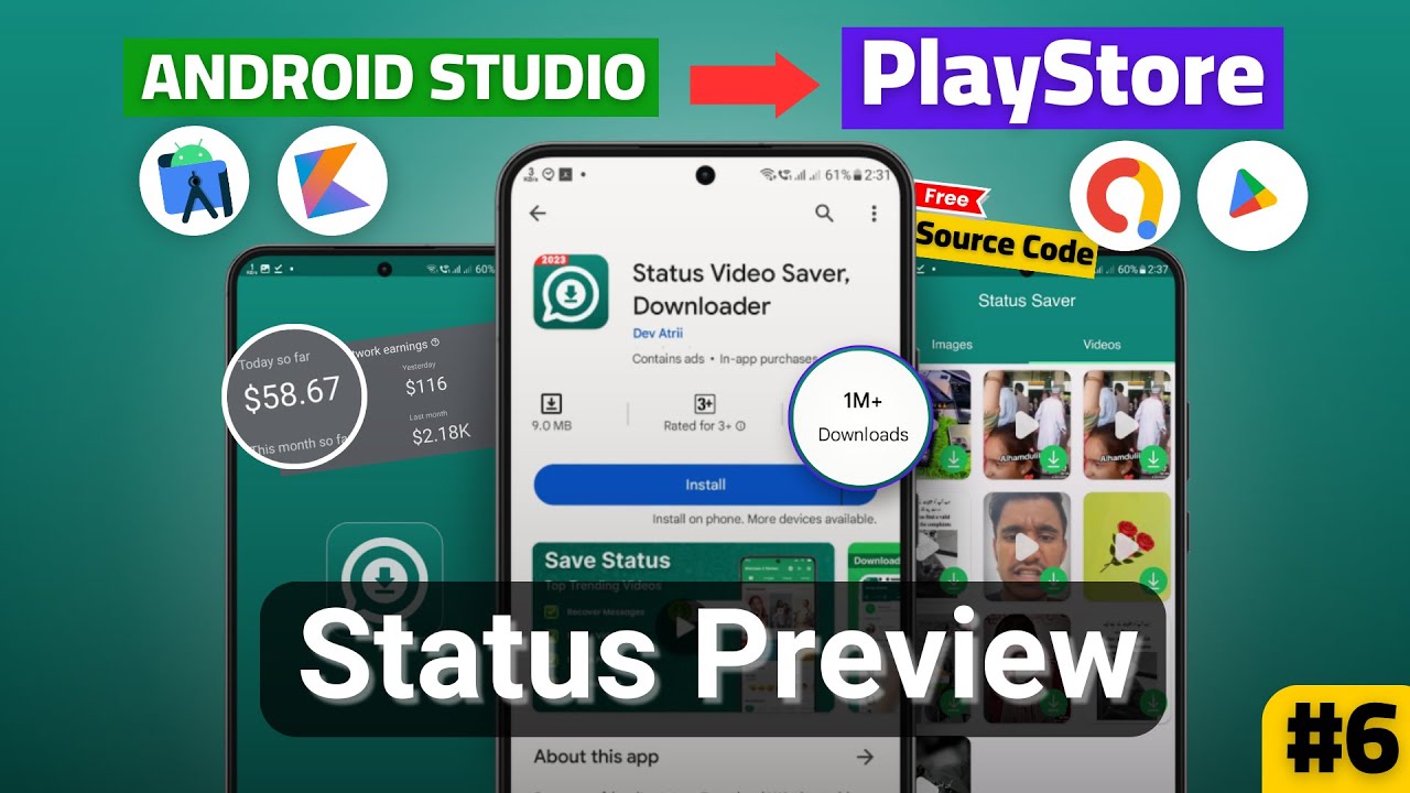 6. Preview WP Statuses - Making WhatsApp Status Saver App in Android ...