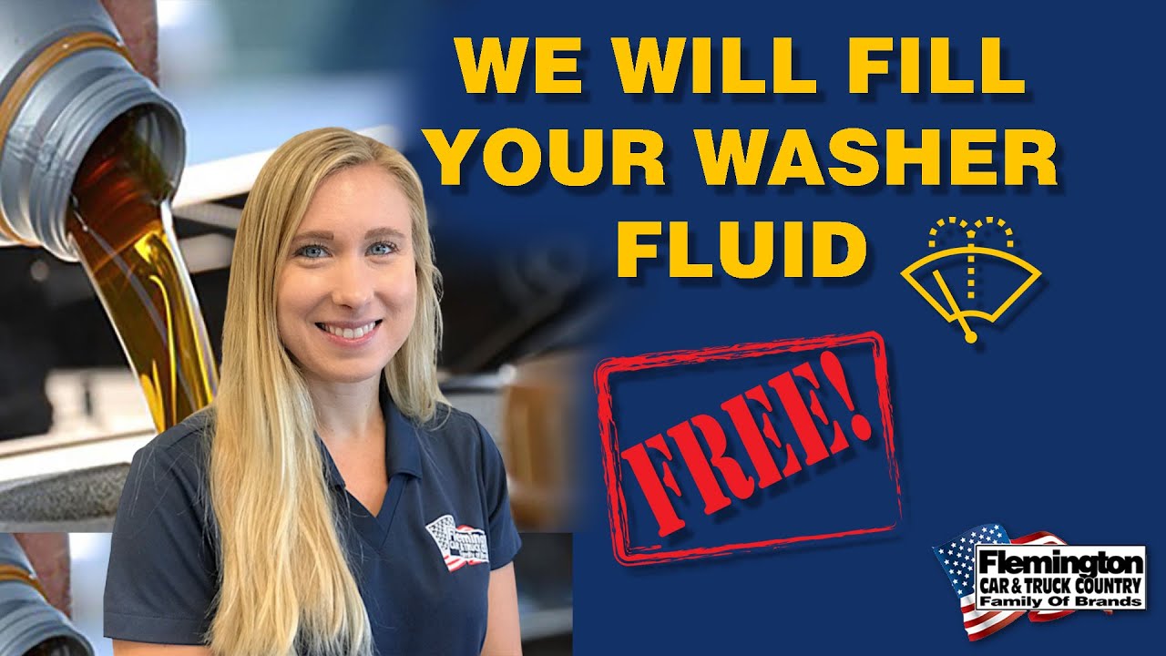 Flemington Car & Truck Country Complimentary Washer Fluid Service YouTube