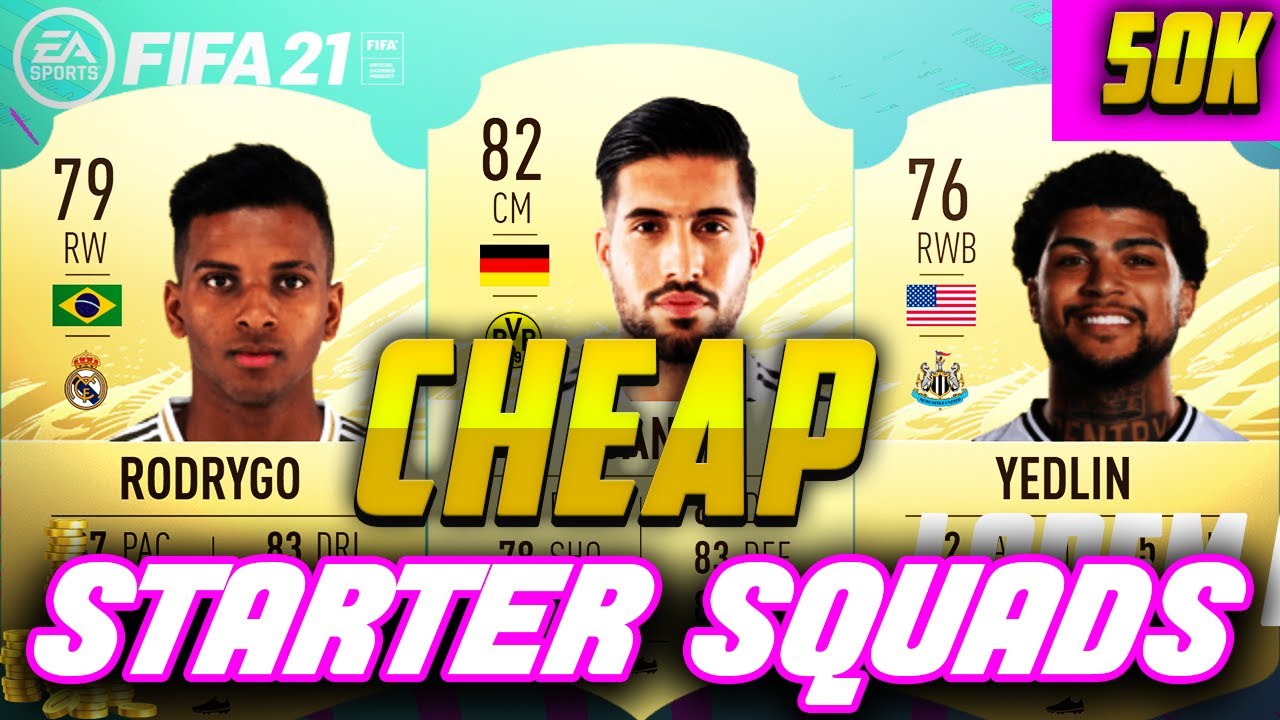 FIFA 21 OP CHEAP STARTER SQUADS!! TOP 5 LEAGUES! 50K OR LESS!! FIFA 21 ...