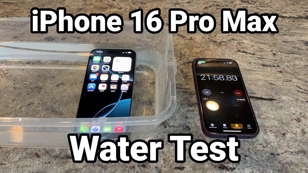 iPhone 16 Pro Max Water Test - 2 Hours Submerged - YouTube