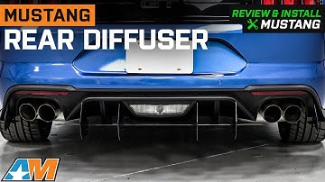 2018-2023 Mustang Rear Diffuser; Matte Black Review & Install